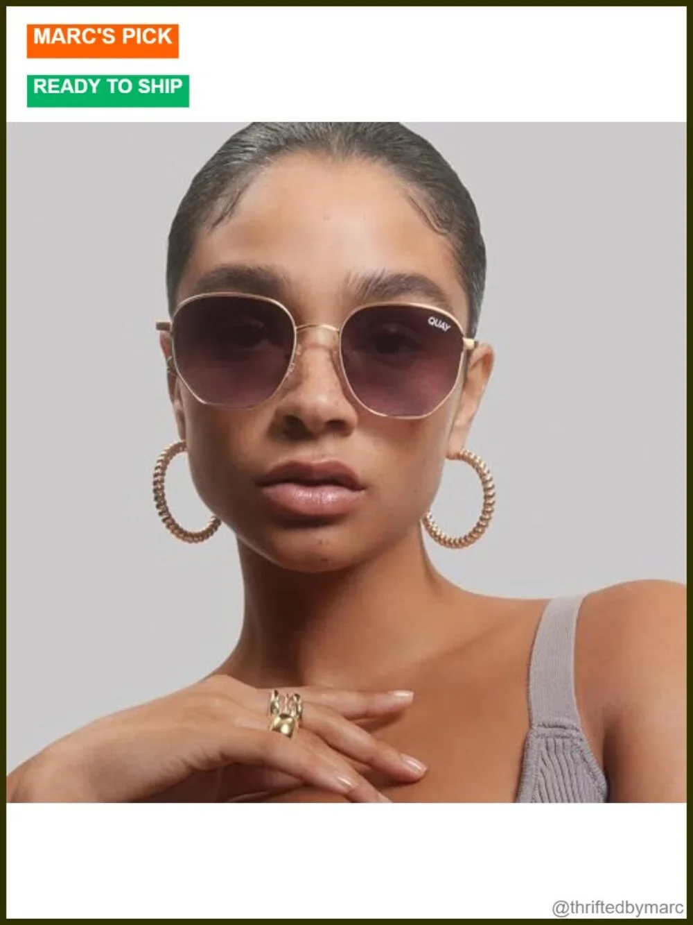 Round Sunglasses UV Protection Metal Frame